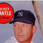 Mickey Mantle white last name error card