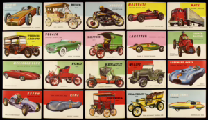 1954 Topps World on Wheels trading card set of 20 cards