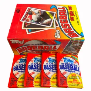 1988 Topps 4 packs and 1 boks of baseball cards