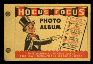 Topps Hocus Focus photo album, vintage cover