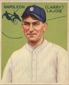 Front of Nap Lajoie #106 from the 1933 Goudey set, produced in 1934